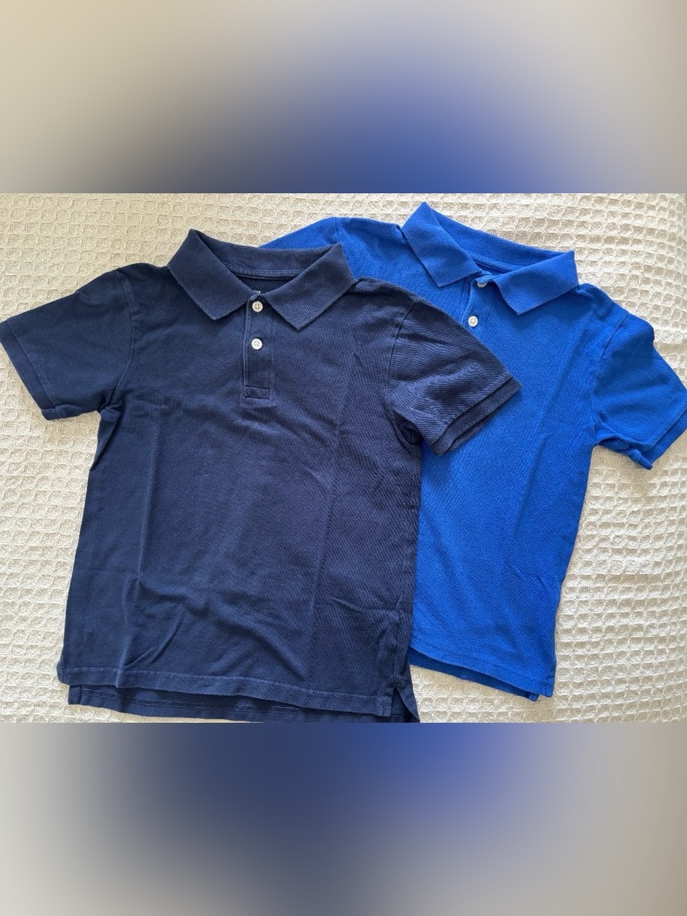 Place Boys Polo Shirt Duo - Navy and Royal Blue(medium 7/8)